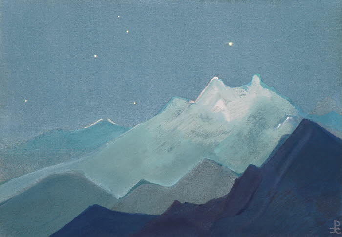 Moonlit Mtns 1933 ~New~